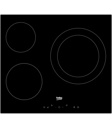BEKO PLACA VITROCERÂMICA HIC63402T 3F DUPLA 27CM