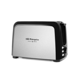 TO3060 GRILLE-PAIN À 2 FENTES EN ACIER INOXYDABLE ORBEGOZO TO3060 GRILLE-PAIN À 2 FENTES EN ACIER INOXYDABLE